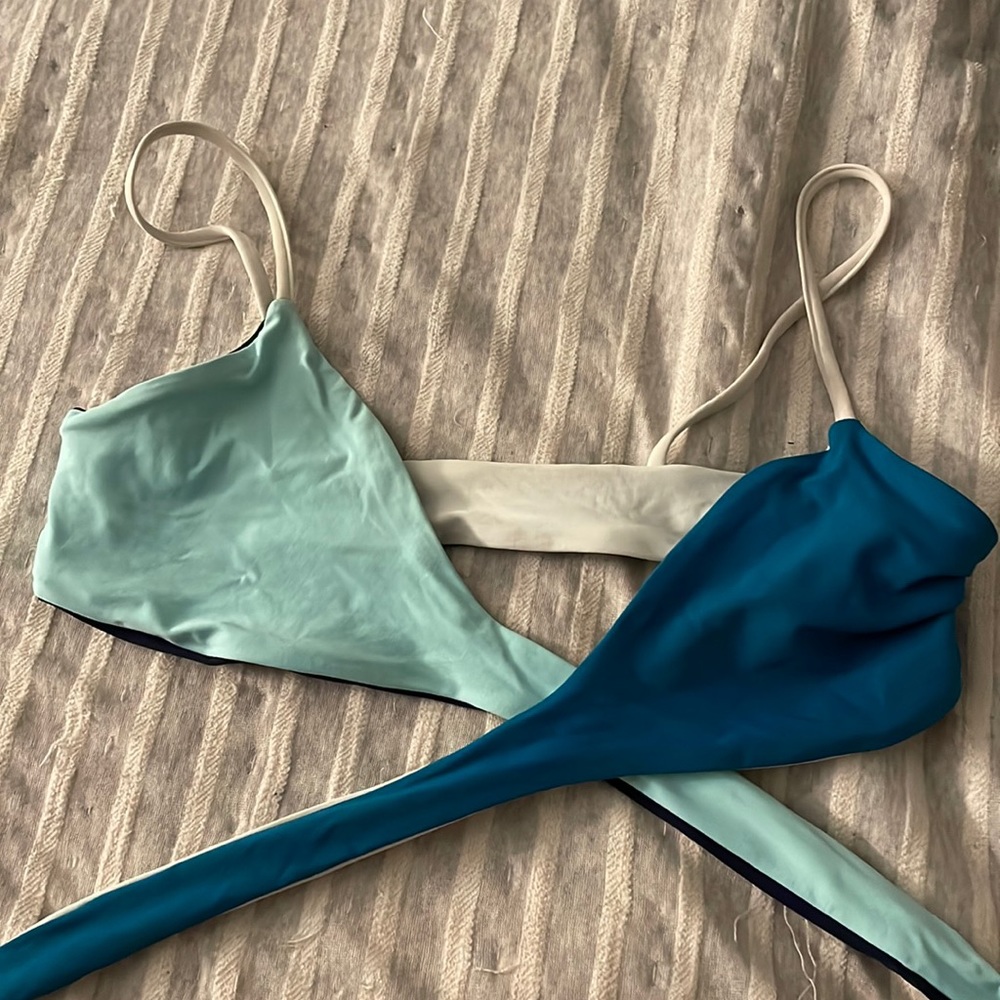 Reversible L*Space x Everything but water Chloe wrap top
